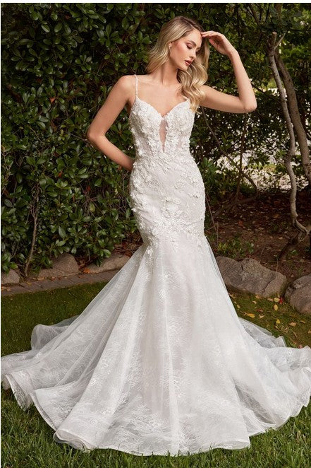 Vestido de novia corte sirena.