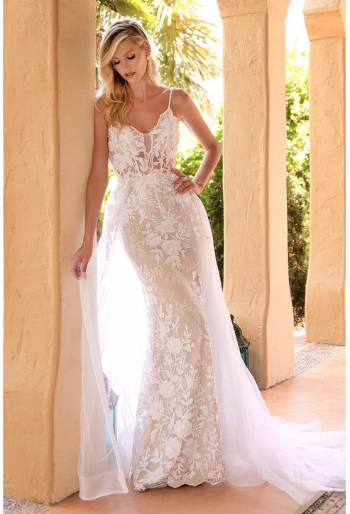 Vestido de Novia de encaje con sobrefalda - Kookay Vestidos