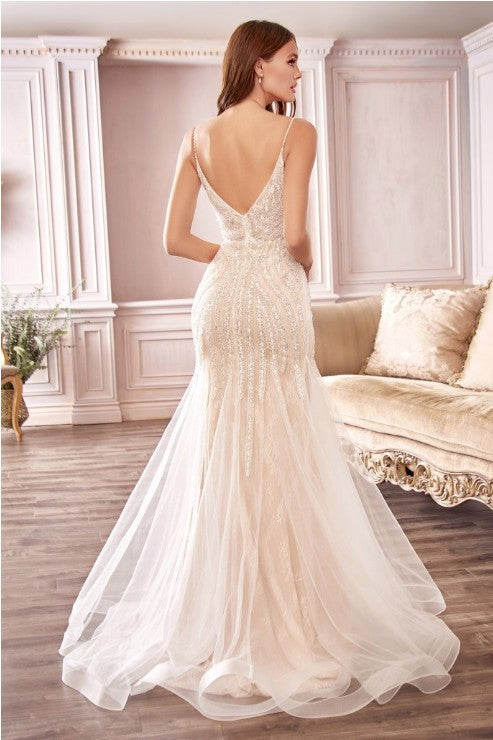 Vestido de novia en corte sirena con cuentas - Kookay Vestidos